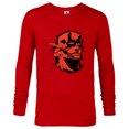 thumbnail image 1 of Marvel Daredevil Super Hero Comic Art Red & Black Face Raw - Long Sleeve T-Shirt for Men - Customized-New Red, 1 of 5