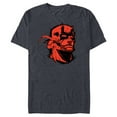 thumbnail image 1 of Marvel Daredevil Super Hero Comic Art Red & Black Face Raw - Short Sleeve Blended T-Shirt for Adults - Customized-Navy Heather, 1 of 5