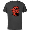 thumbnail image 1 of Marvel Daredevil Super Hero Comic Art Red & Black Face Raw - Short Sleeve Cotton T-Shirt for Adults - Customized-Charcoal, 1 of 5