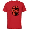 thumbnail image 1 of Marvel Daredevil Super Hero Comic Art Red & Black Face Raw - Short Sleeve Cotton T-Shirt for Adults - Customized-Red, 1 of 5