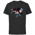 thumbnail image 1 of Marvel Daredevil Super Hero Comic Art Streak DD Logo 3 Faces - Short Sleeve Cotton T-Shirt for Adults - Customized-Black, 1 of 5