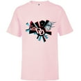 thumbnail image 1 of Marvel Daredevil Super Hero Comic Art Streak DD Logo 3 Faces - Short Sleeve T-Shirt for Kids - Customized-Soft Pink, 1 of 5