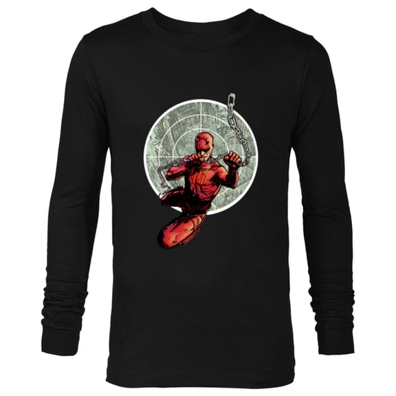 Marvel Daredevil in Danger’s Sights Comic Art - Long Sleeve T-Shirt for Men - Customized-Black