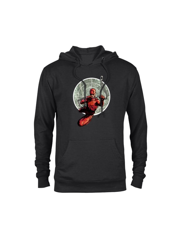 Daredevil in Danger’s Sights Comic Art - Pullover Hoodie for Adults - Customized-Black