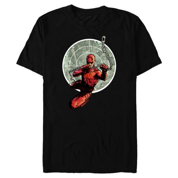 Marvel Daredevil in Danger’s Sights Comic Art - Short Sleeve Blended T-Shirt for Adults - Customized-Black