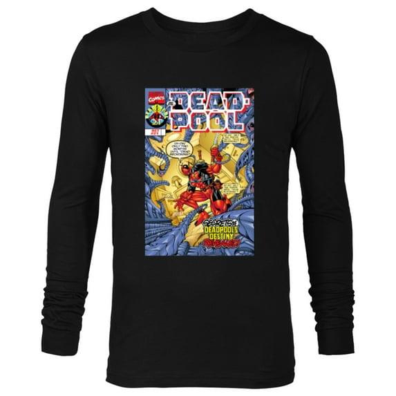 Marvel Deadpool #21 Dead Reckoning 1998 Comic Cover - Long Sleeve T-Shirt for Men - Customized-Black