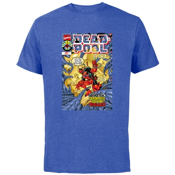 Marvel Deadpool #21 Dead Reckoning 1998 Comic Cover - Short Sleeve Cotton T-Shirt for Adults - Customized-Royal Heather