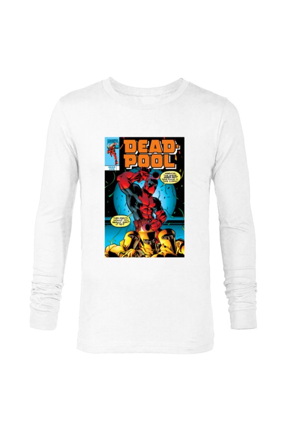 Deadpool #26 AIM Drums 1999 Classic Comic Cover - Long Sleeve T-Shirt for Men - Customized-White