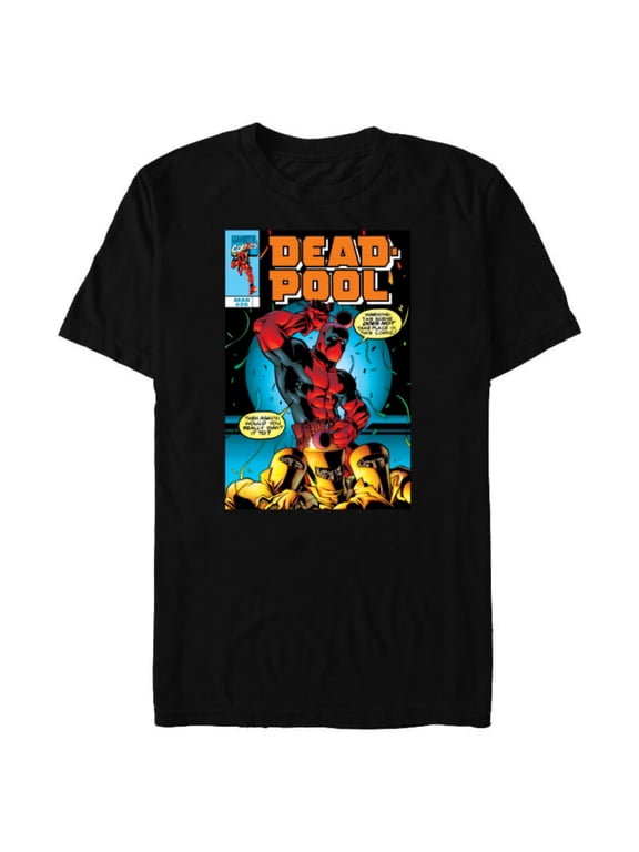 Deadpool #26 AIM Drums 1999 Classic Comic Cover - Short Sleeve Blended T-Shirt for Adults - Customized-Black