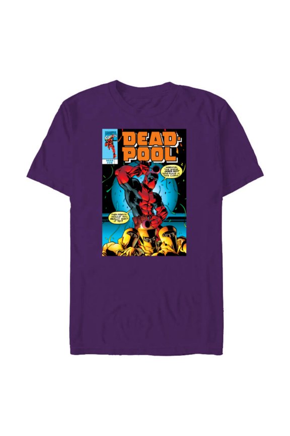 Deadpool #26 AIM Drums 1999 Classic Comic Cover - Short Sleeve Blended T-Shirt for Adults - Customized-Purple