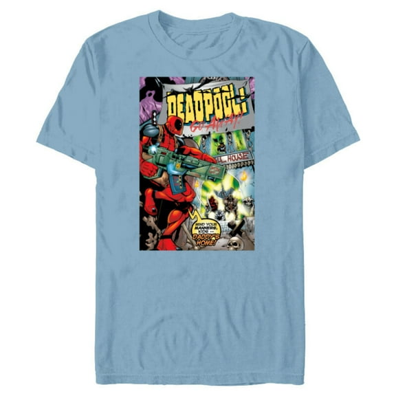 Marvel Deadpool #30 Go Away Daddy’s Home 1999 Comic Cover - Short Sleeve Blended T-Shirt for Adults - Customized-Ocean Blue