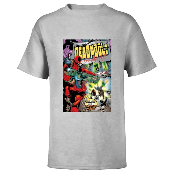 Marvel Deadpool #30 Go Away Daddy’s Home 1999 Comic Cover - Short Sleeve T-Shirt for Kids - Customized-Athletic Heather