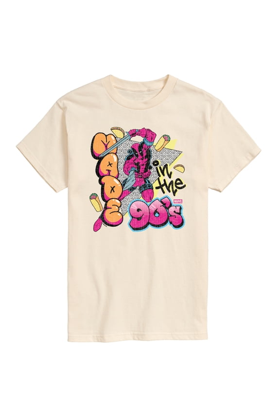 - Deadpool 90S Graffiti - Men's Short Sleeve Graphic T-Shirt