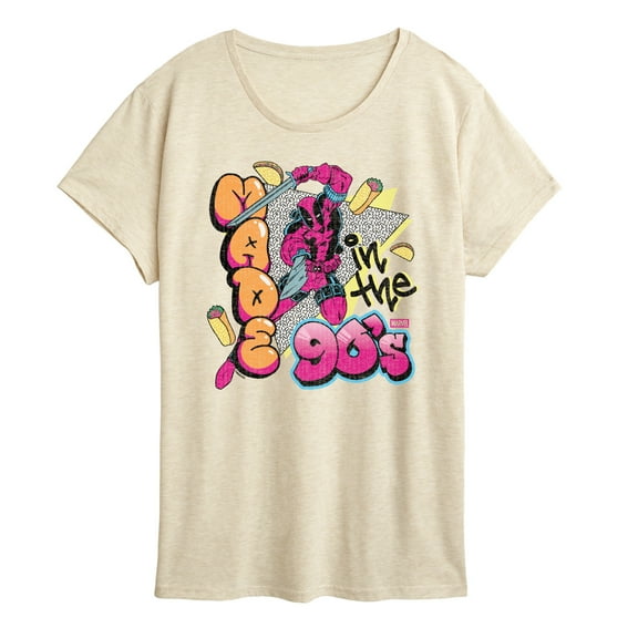 Marvel - Deadpool 90S Graffiti - Women's Short Sleeve Graphic T-Shirt