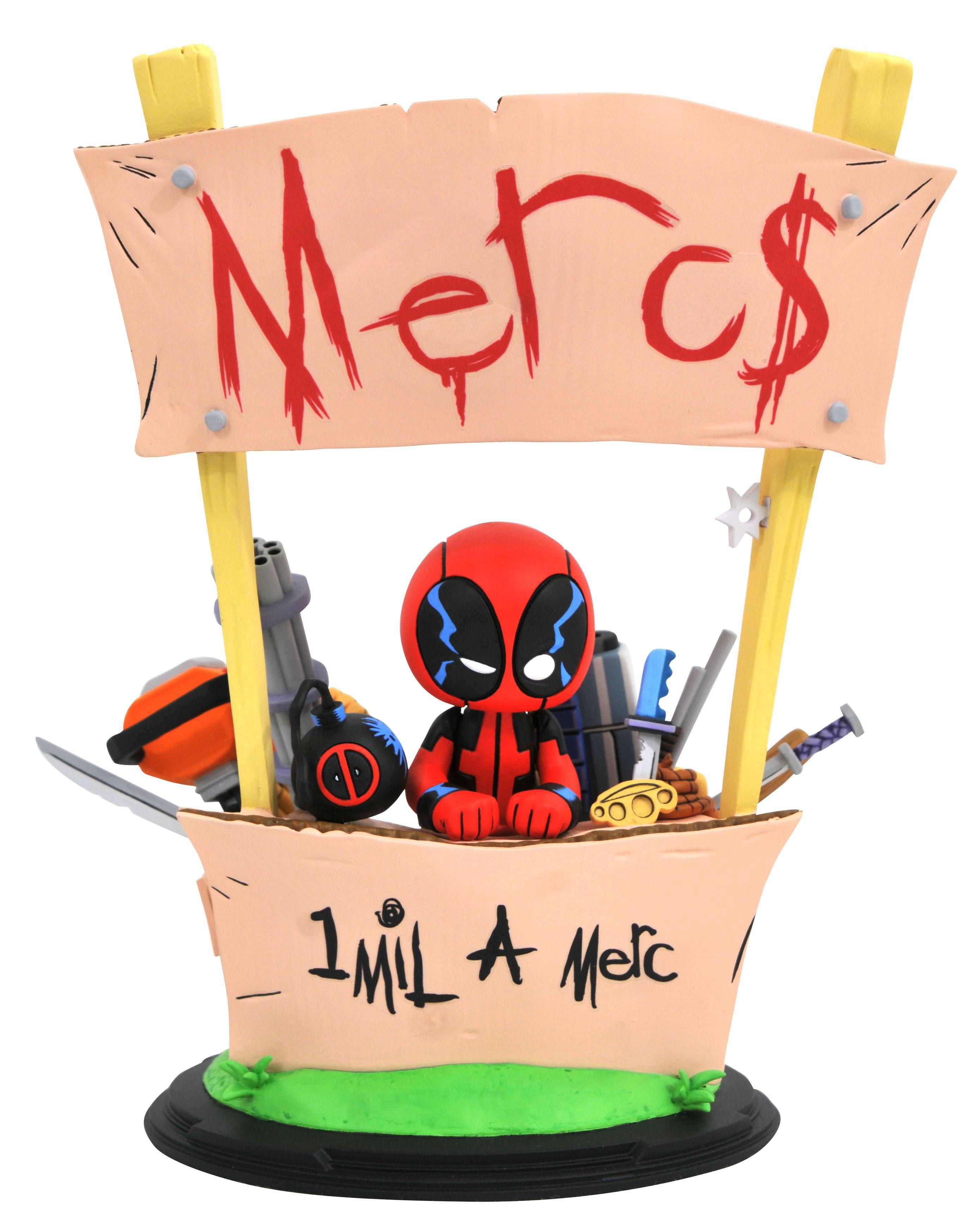 Marvel Deadpool Animated Style Statue Merc For Hire Gentle Giant Ltd