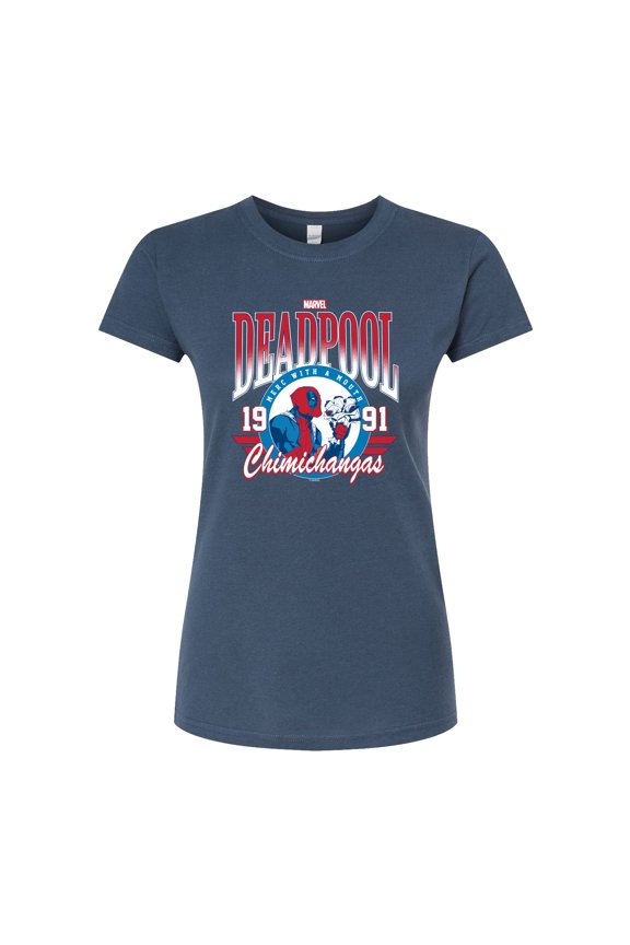 Deadpool - Athletic - Juniors Fitted Graphic T-Shirt