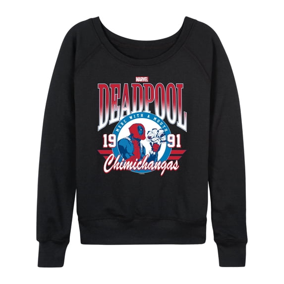Marvel Deadpool - Athletic - Women's French Terry Pullover Long Sleeve Shirt