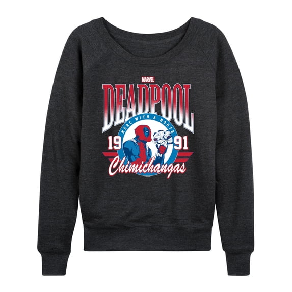 Marvel Deadpool - Athletic - Women's French Terry Pullover Long Sleeve Shirt