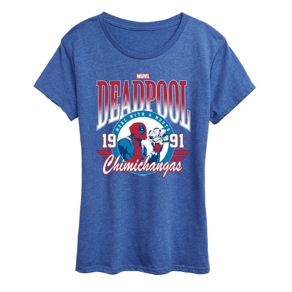 Marvel - Athletic Deadpool Women's Short Sleeve Graphic T-Shirt
