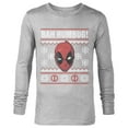 thumbnail image 1 of Marvel Deadpool Bah Humbug Holiday - Long Sleeve T-Shirt for Men - Customized-Athletic Heather, 1 of 5