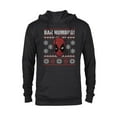 thumbnail image 1 of Marvel Deadpool Bah Humbug Holiday - Pullover Hoodie for Adults - Customized-Black, 1 of 5