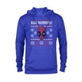thumbnail image 1 of Marvel Deadpool Bah Humbug Holiday - Pullover Hoodie for Adults - Customized-Royal, 1 of 5