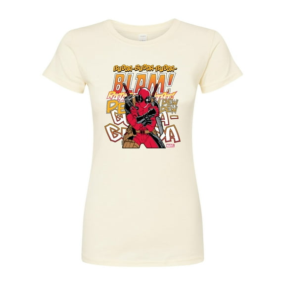 Marvel Deadpool - Blam - Juniors Fitted Graphic T-Shirt