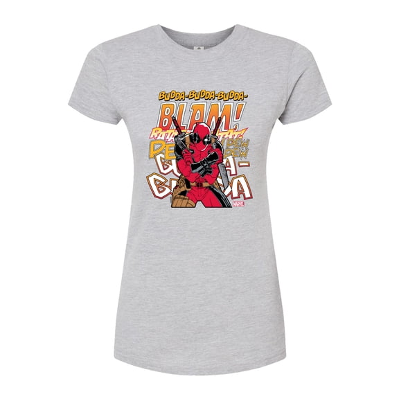 Marvel Deadpool - Blam - Juniors Fitted Graphic T-Shirt