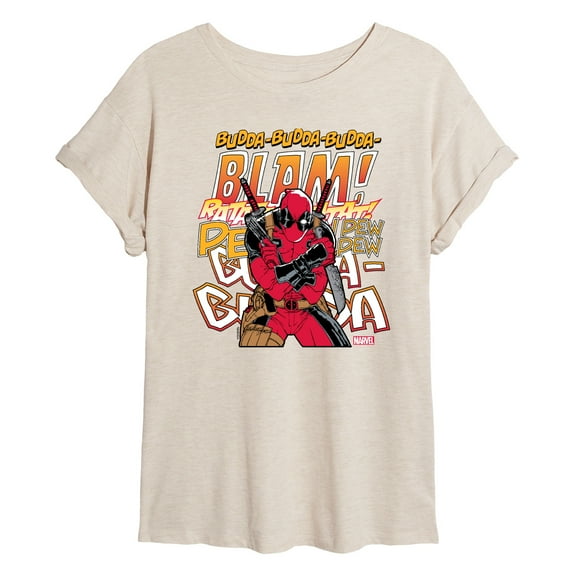 Marvel Deadpool - Blam - Women's Oversized Graphic T-Shirt