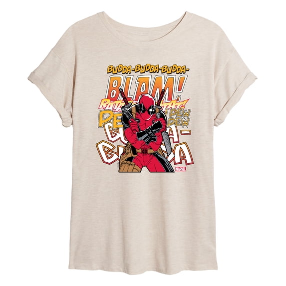 Marvel Deadpool - Blam - Women's Oversized Graphic T-Shirt