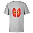 thumbnail image 1 of Marvel Deadpool Blood Drip Eyes Mask Comic Art - Short Sleeve T-Shirt for Kids - Customized-Athletic Heather, 1 of 5