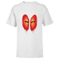 thumbnail image 1 of Marvel Deadpool Blood Drip Eyes Mask Comic Art - Short Sleeve T-Shirt for Kids - Customized-White, 1 of 5