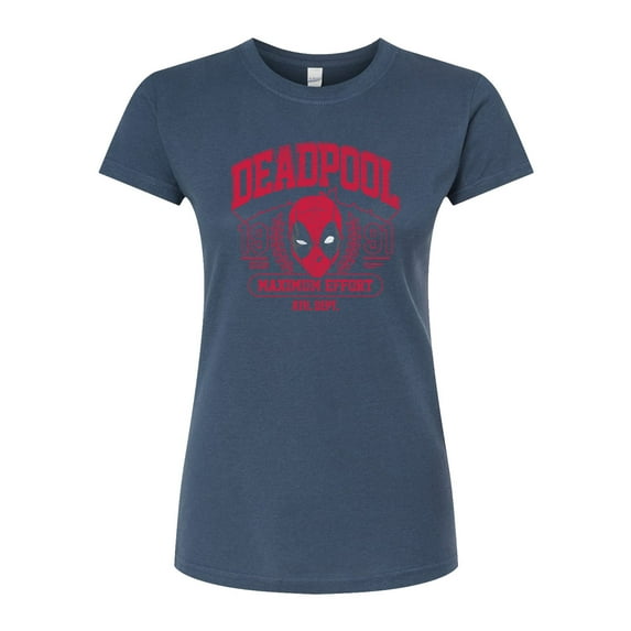 Marvel Deadpool - Collegiate - Juniors Fitted Graphic T-Shirt