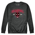 thumbnail image 1 of Marvel - Deadpool Collegiate - Men's Long Sleeve Crew Fleece Sweatshirt, 1 of 4