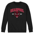 thumbnail image 1 of Marvel - Deadpool Collegiate - Men's Long Sleeve Crew Fleece Sweatshirt, 1 of 4