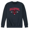 thumbnail image 1 of Marvel - Deadpool Collegiate - Men's Long Sleeve Crew Fleece Sweatshirt, 1 of 4