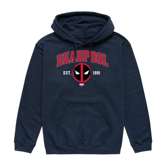 Marvel - Deadpool Collegiate - Men's Long Sleeve Fleece Pullover Hoodie