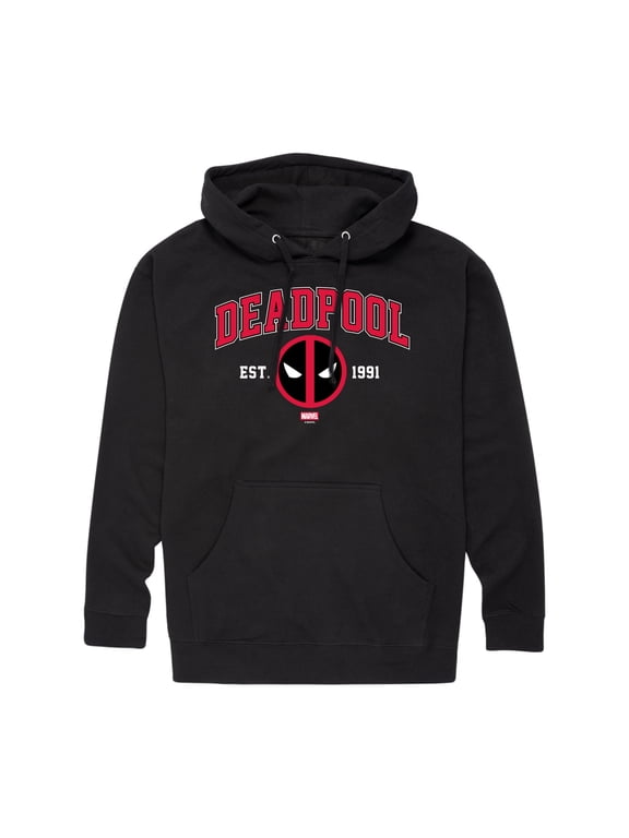 - Deadpool Collegiate Men's Graphic Fleece Pullover Hoodie