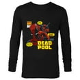 thumbnail image 1 of Marvel Deadpool Comic Art Black - Long Sleeve T-Shirt for Men - Customized-Black, 1 of 5