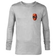 thumbnail image 1 of Marvel Deadpool Comic Despicable Deadpool Mask Corner Art - Long Sleeve T-Shirt for Men - Customized-Athletic Heather, 1 of 5