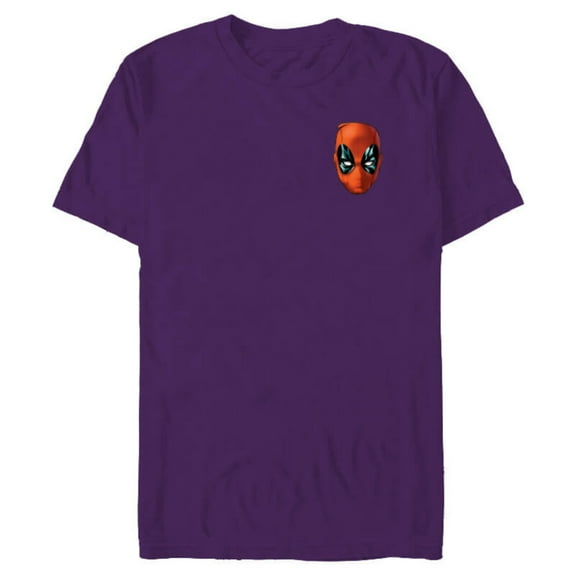 Marvel Deadpool Comic Despicable Deadpool Mask Corner Art - Short Sleeve Blended T-Shirt for Adults - Customized-Purple