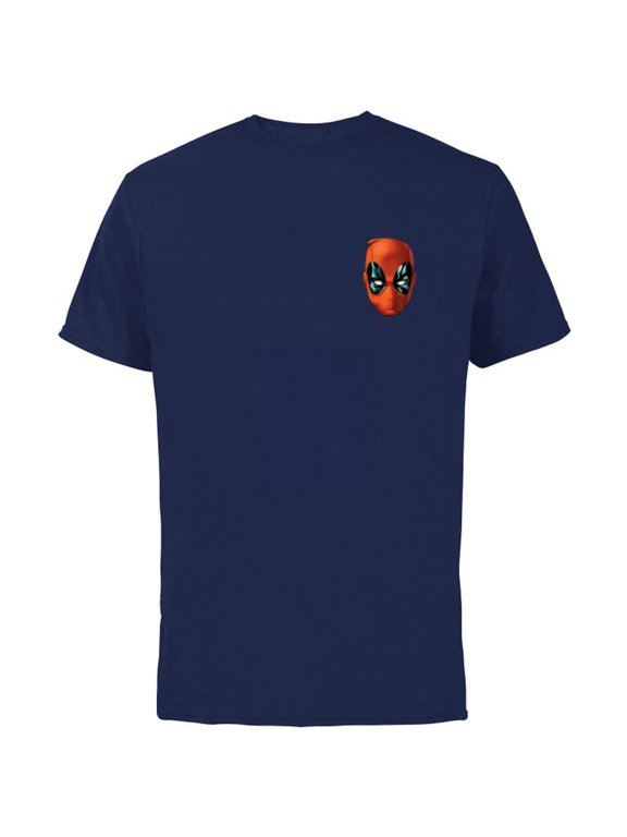 Deadpool Comic Despicable Deadpool Mask Corner Art - Short Sleeve Cotton T-Shirt for Adults - Customized-Navy