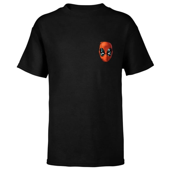 Marvel Deadpool Comic Despicable Deadpool Mask Corner Art - Short Sleeve T-Shirt for Kids - Customized-Black