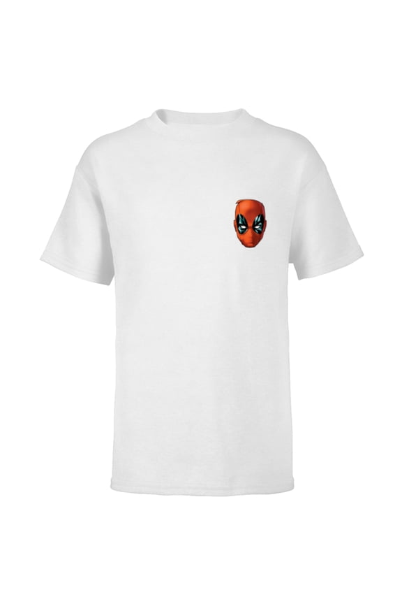 Deadpool Comic Despicable Deadpool Mask Corner Art - Short Sleeve T-Shirt for Kids - Customized-White