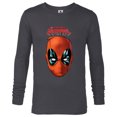 thumbnail image 1 of Marvel Deadpool Comic The Despicable Deadpool Face & Logo - Long Sleeve T-Shirt for Men - Customized-Charcoal Heather, 1 of 5