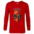thumbnail image 1 of Marvel Deadpool Comic The Despicable Deadpool Face & Logo - Long Sleeve T-Shirt for Men - Customized-New Red, 1 of 5