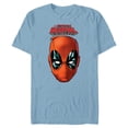 thumbnail image 1 of Marvel Deadpool Comic The Despicable Deadpool Face & Logo - Short Sleeve Blended T-Shirt for Adults - Customized-Ocean Blue, 1 of 5