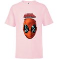 thumbnail image 1 of Marvel Deadpool Comic The Despicable Deadpool Face & Logo - Short Sleeve T-Shirt for Kids - Customized-Soft Pink, 1 of 5