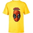 thumbnail image 1 of Marvel Deadpool Comic The Despicable Deadpool Face & Logo - Short Sleeve T-Shirt for Kids - Customized-Yellow, 1 of 5
