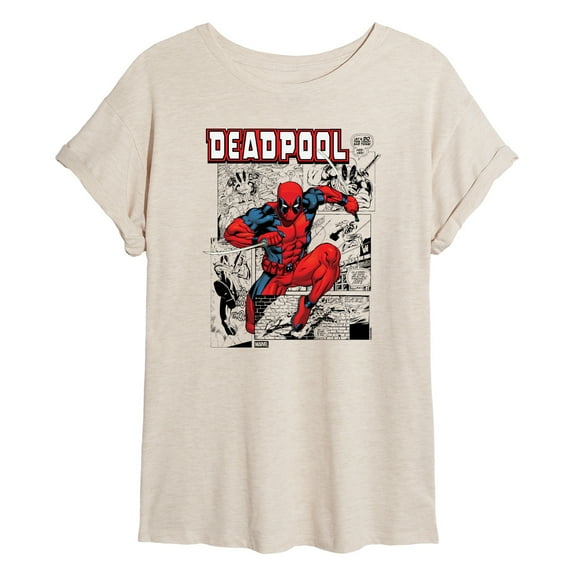 Marvel - Deadpool Comic - Women's Oversized Graphic T-Shirt